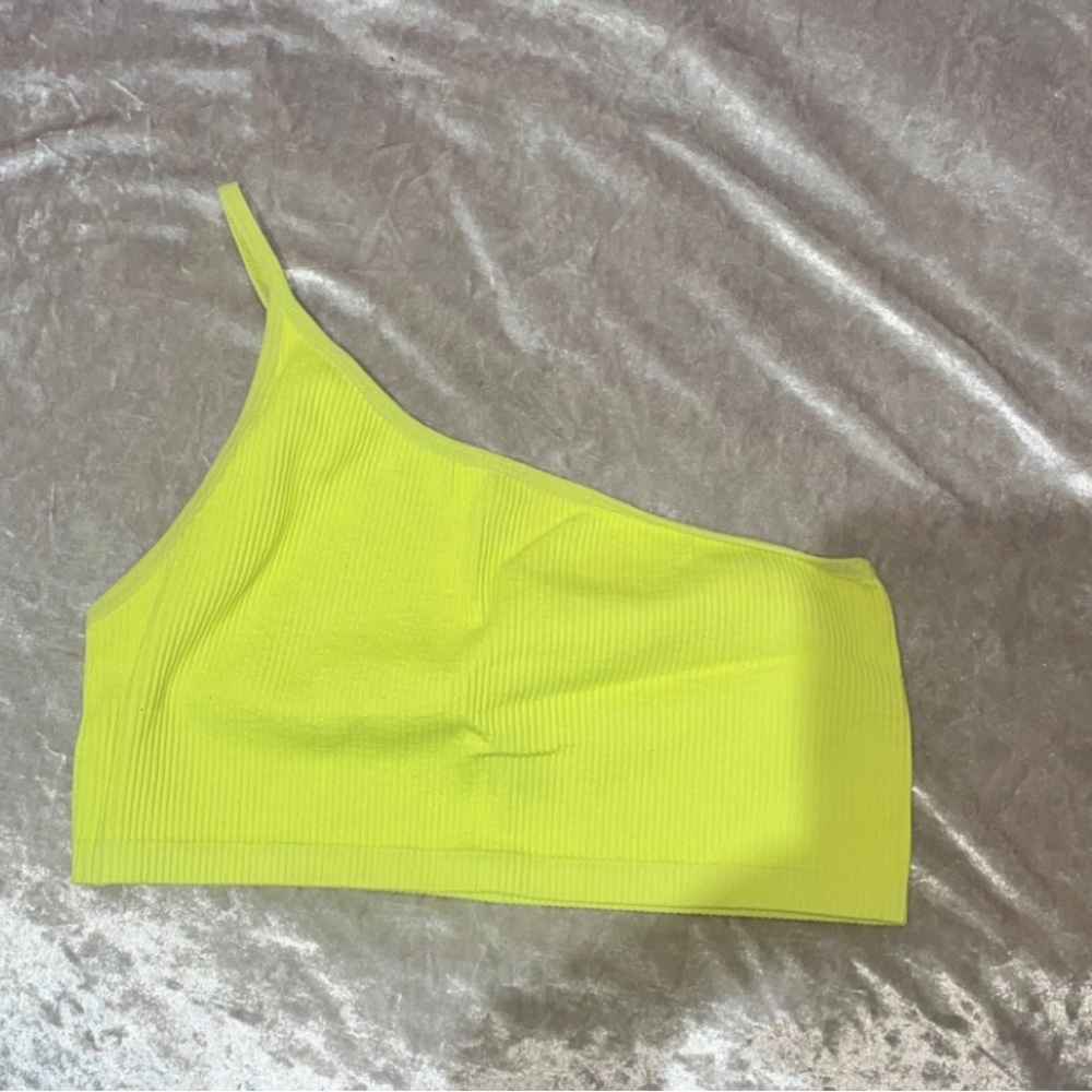 UO | Neon One Strap Crop Top